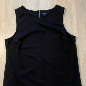 Loft Sleeveless Top with Zipper